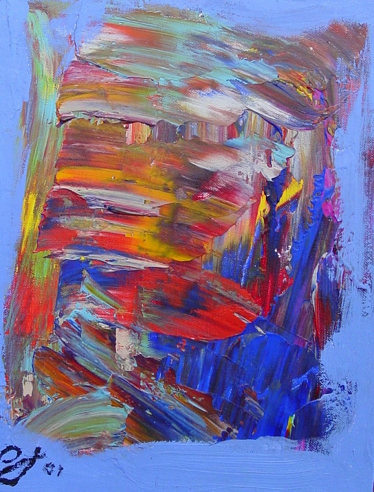 Diego Jacobson, Cosmically Conscious, 2001
Acrylic on Canvas, 12 x 16 in. (30.5 x 40.6 cm)
0127